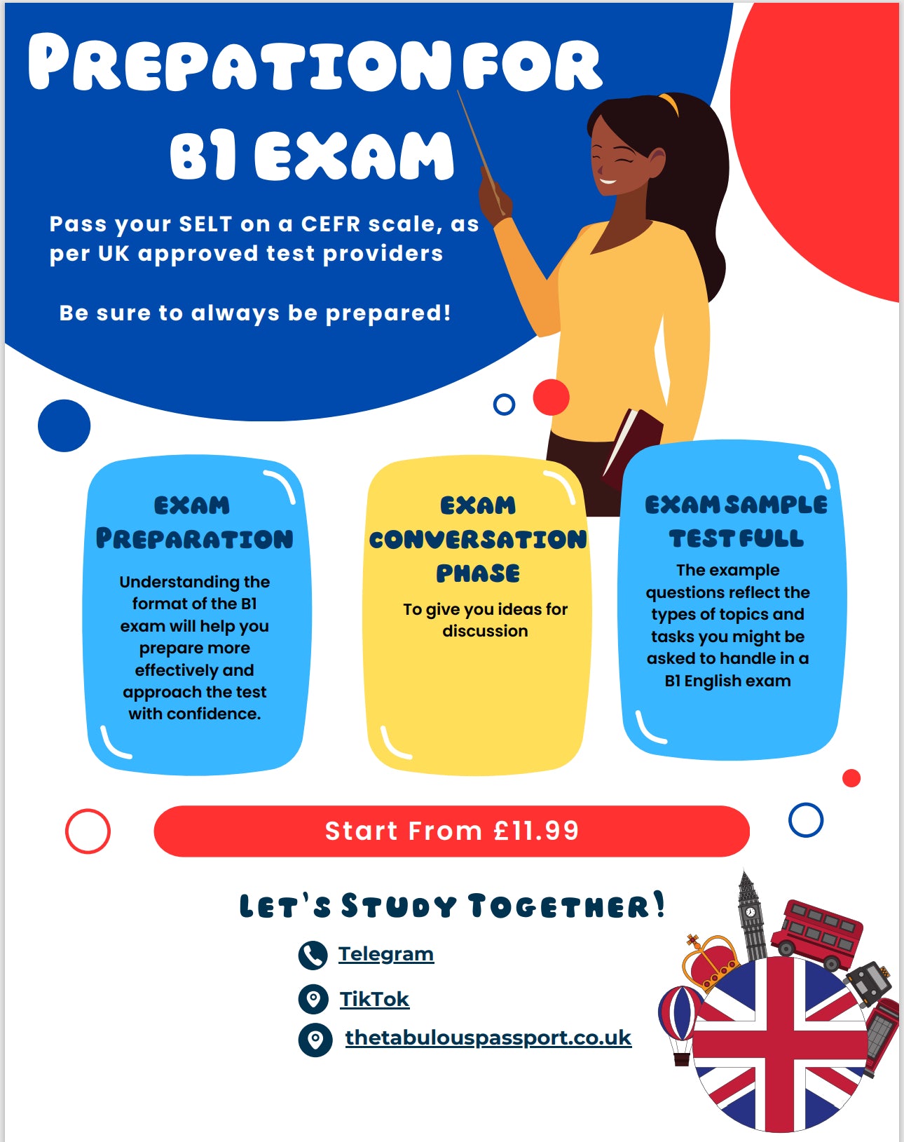 Prep for B1 Exam - UK VISA requirement